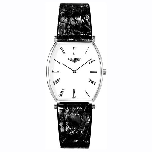 浪琴时尚罗马刻度石英男表