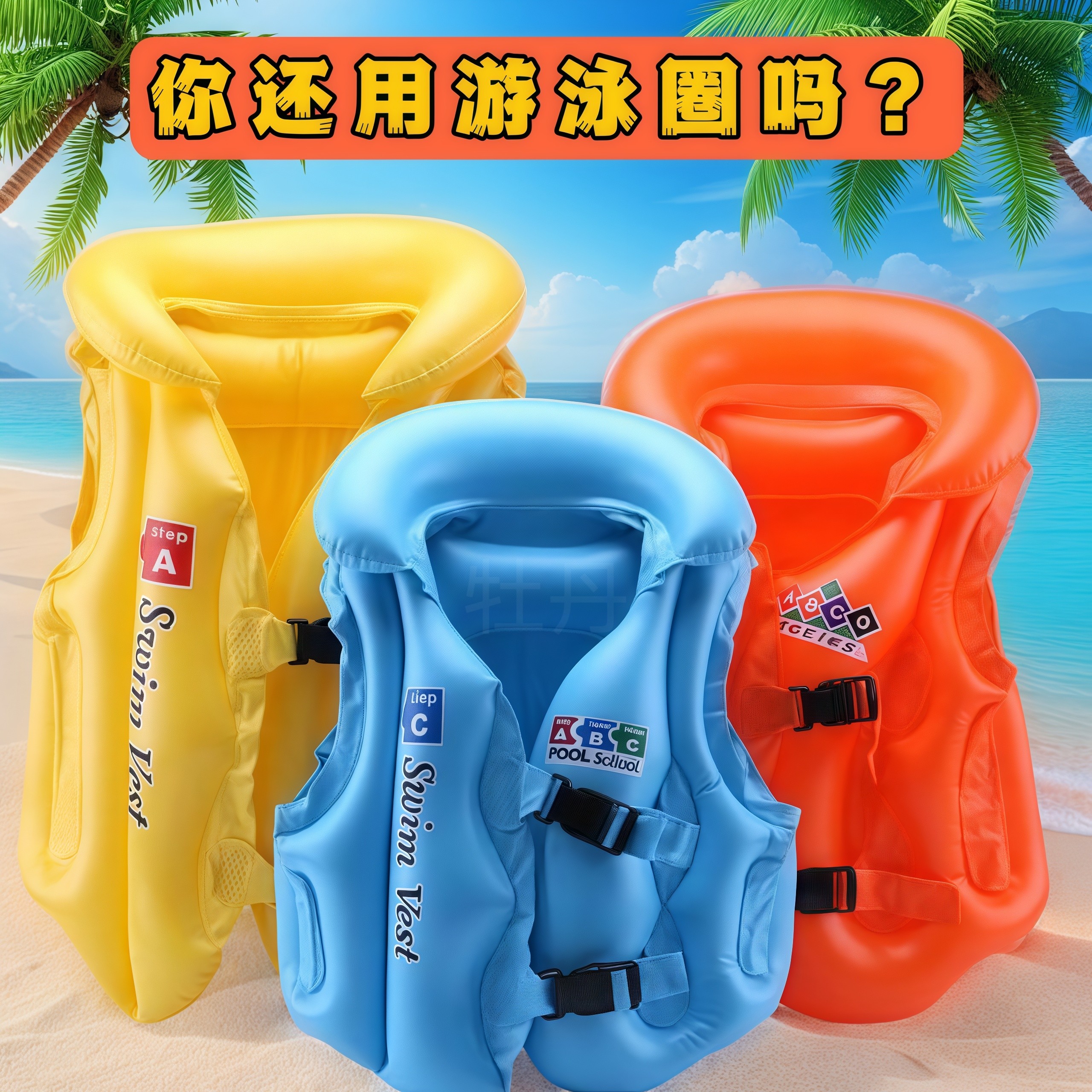 小黄鸭儿童救生衣浮力充气背心小孩初学游泳圈宝宝学游泳专业装备,童装/婴儿装/亲子装,泳衣裤,淘宝优惠券,粉丝福利购,淘宝优惠卷