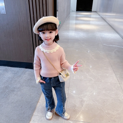小黄鸭布咚秋季儿童女童阔腿裤潮