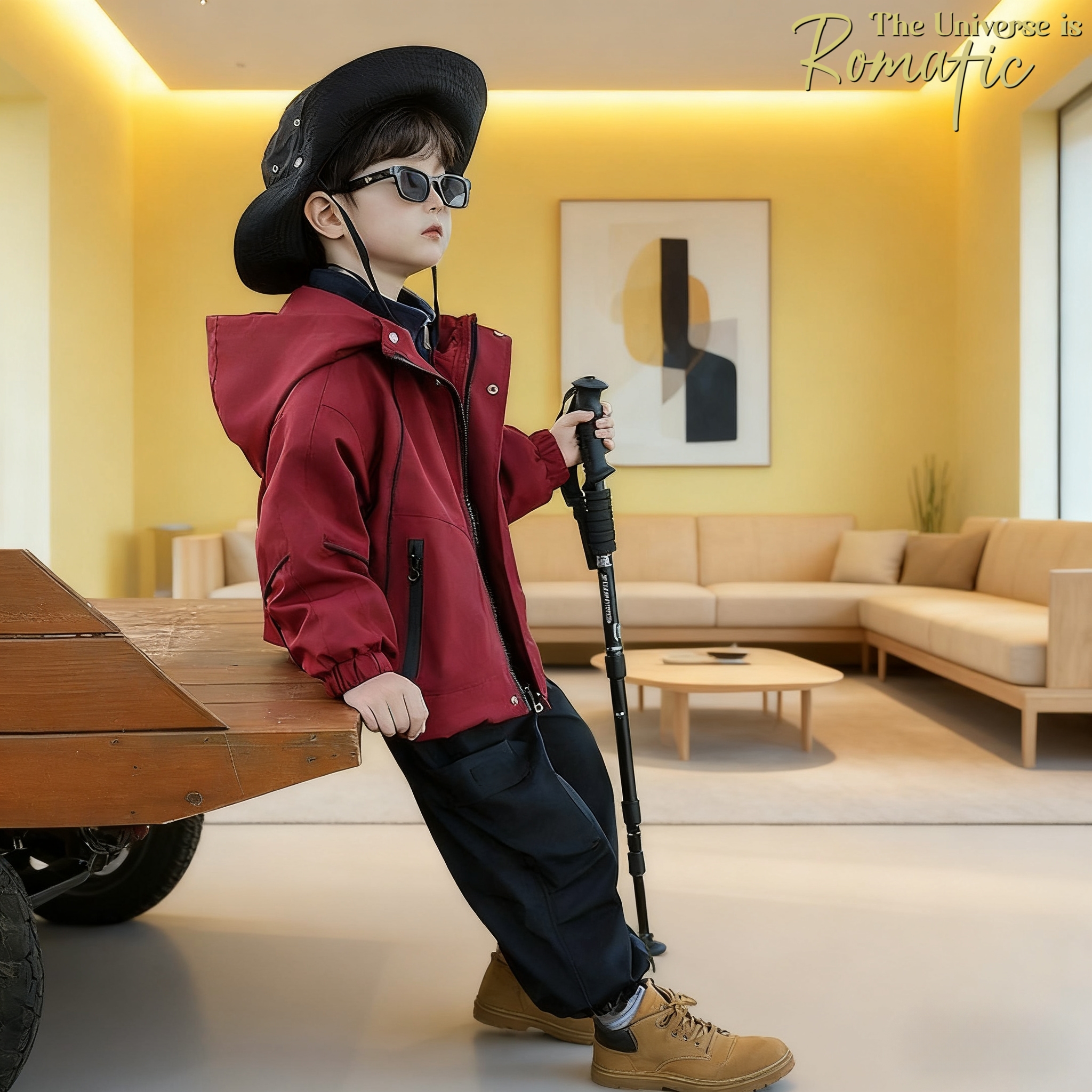 小黄鸭男童冲锋衣风衣春秋冬款