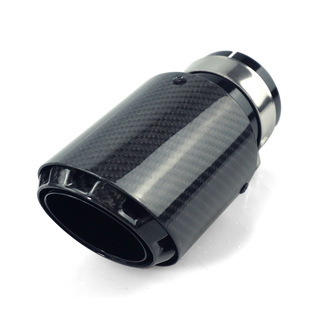 101 单出三层卡宴款 出气口89 汽车排气管改装 114mm碳纤维尾喉 新款