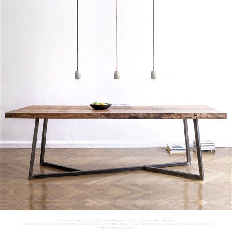 复古铁艺工业风桌椅洽谈接待休闲咖啡厅酒吧北欧个性餐厅美式皮餐