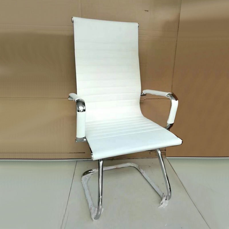 办公椅弓形简约现代白色会议椅人体工学职员座椅员工椅家用电脑椅