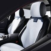 汽车夏季 冰丝坐垫凉垫座椅垫女士车内车垫通用半包通风透气垫座套
