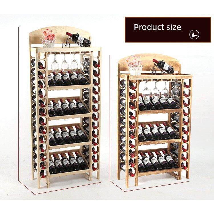 实木红酒架摆件红酒柜展示架葡萄酒架酒瓶架落地红酒杯架倒挂家用