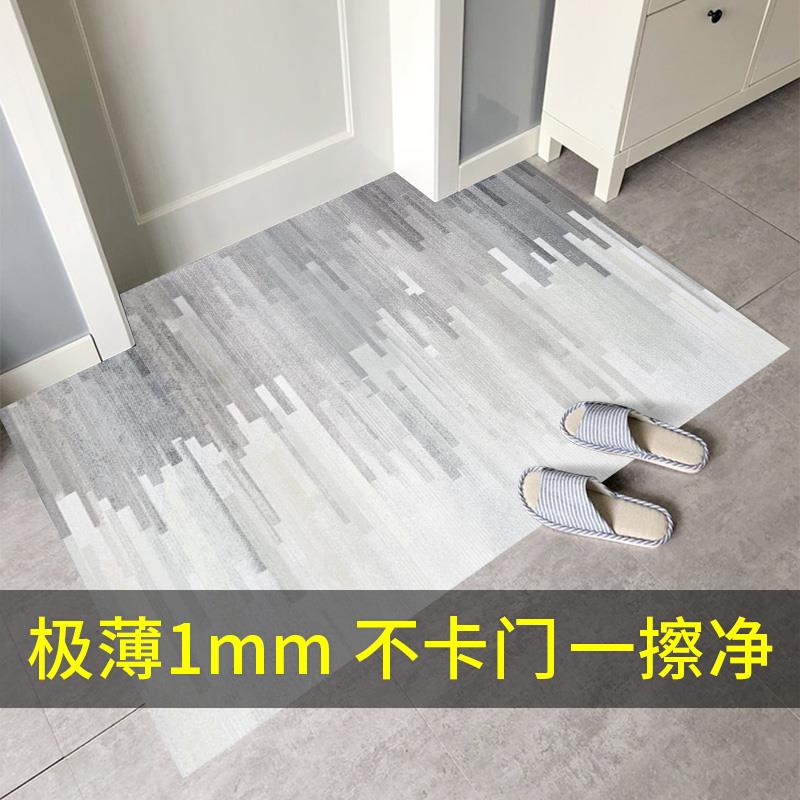 超薄地垫不卡门1mm皮革入户门垫pvc可擦洗进门门口薄款入门pu地毯