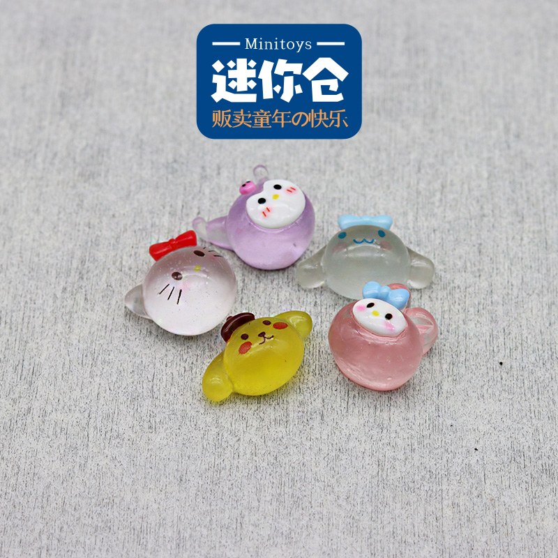 微缩迷你卡通动漫夜光公仔过家家