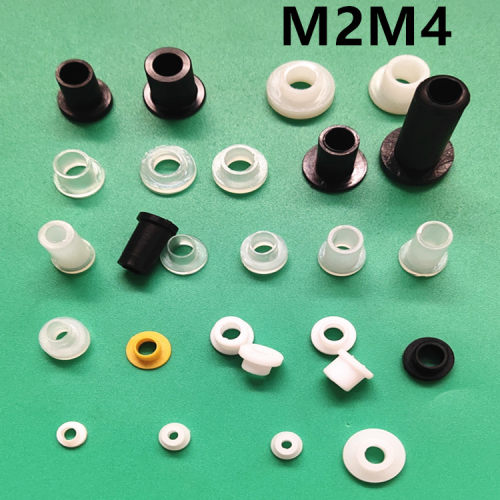 M2M3螺丝绝缘垫圈尼龙轴套法兰衬套T凹凸螺栓垫片塑料肩垫绝缘粒