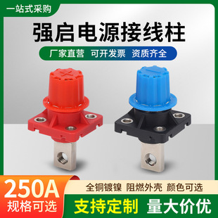 250A储能电池连接器驻车强启接线柱汽车电池接线端子防水铅改锂