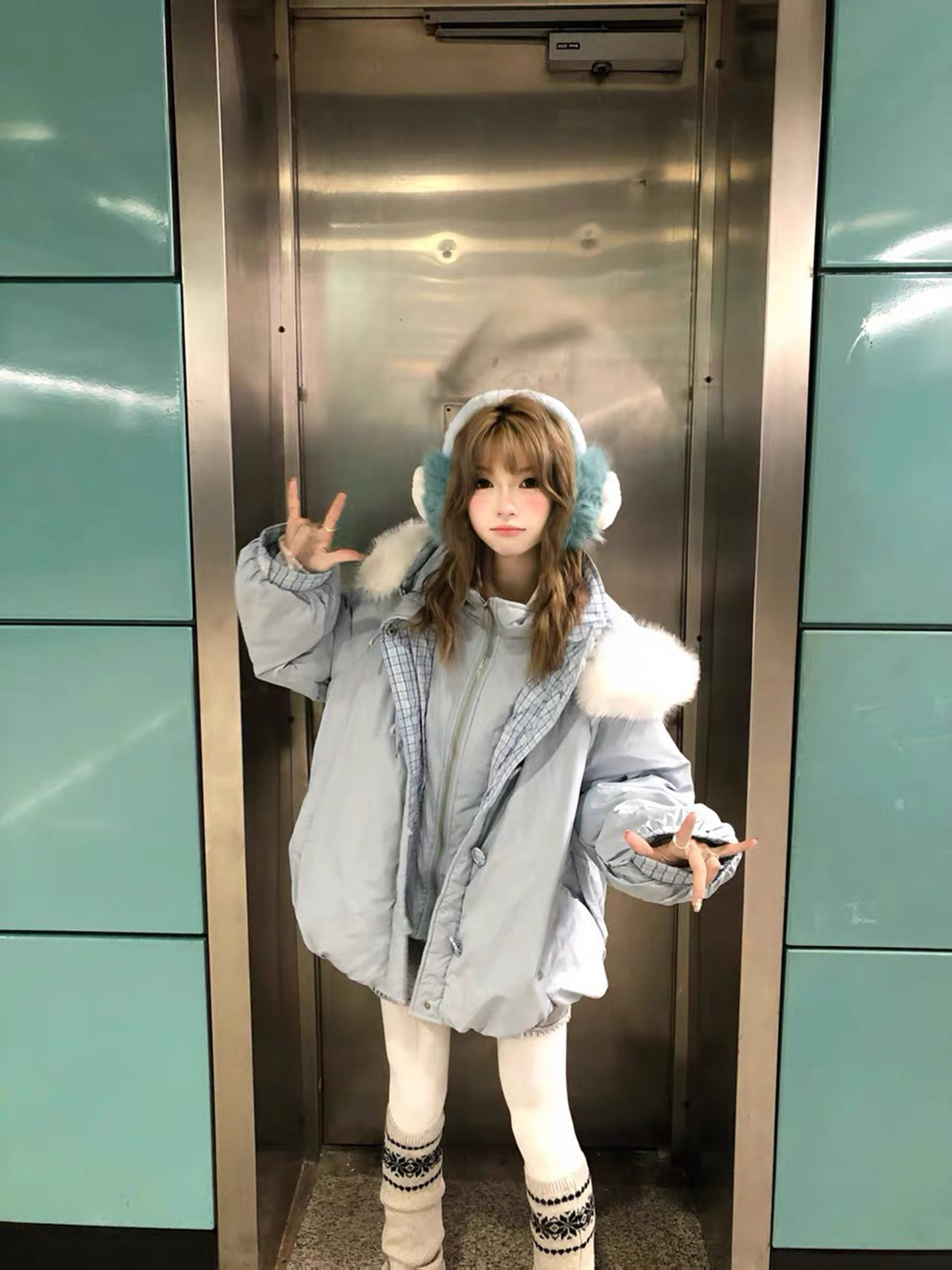 Women's Hooded Down Jacket Loose Warm 2025 Winter Style - Taobao product photo 4