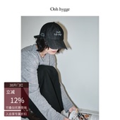 Oohhygge.美式 软顶秘密小狗丹宁牛仔棒球帽情侣鸭舌帽刺绣遮阳帽