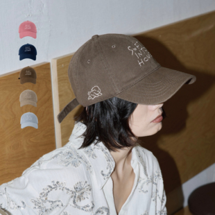 Oohhygge软顶灵光小狗鸭舌帽立体刺绣休闲棒球帽 卢昱晓同款