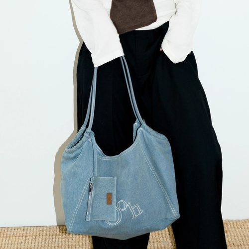 Oohhygge.丹宁hobo包小号高级感两色大容量托特手提通勤单肩包