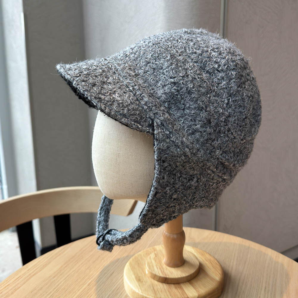 双面可戴粗呢子加厚防风雷锋帽女秋冬保暖护耳包头显脸小飞行帽男