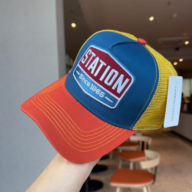 美式复古硬顶网眼情侣款卡车帽子