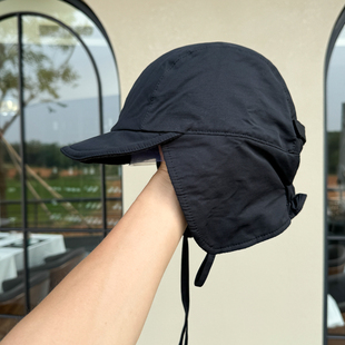 复古工装 风男女秋冬保暖护耳雷锋帽子带绳户外骑行防风滑雪棉帽