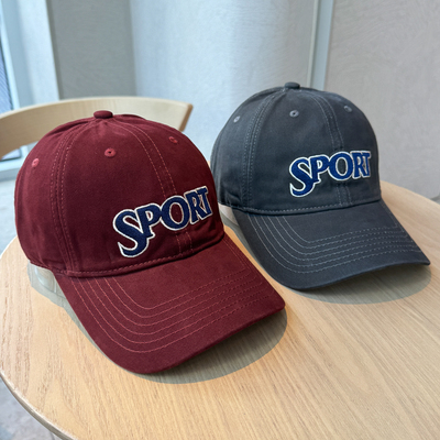 明星同款大字母SPORT棒球帽男女