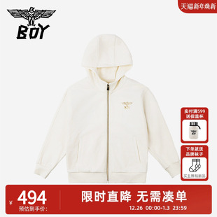 卫衣外套洋气帅气上衣男女孩中大童 儿童连帽开衫 BOY童装 2025新款