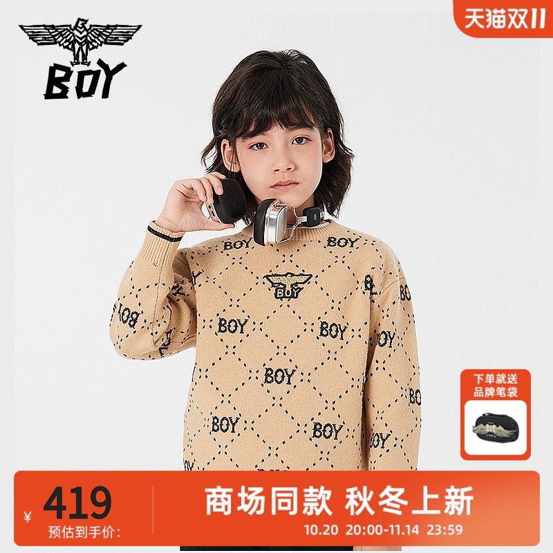 毛衣童中性boyjunior休闲春秋