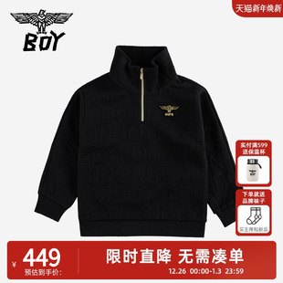 潮流休闲套头衫 儿童半高领卫衣时尚 男女童 25秋新款 BOY童装