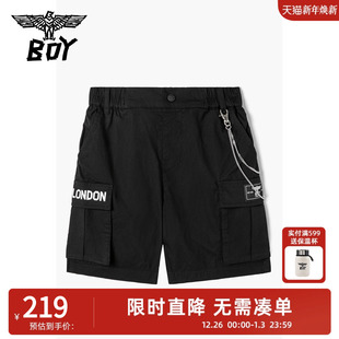 短裤 夏季 BOY童装 舒适百搭炫酷撞色醒目logo印花男女童 SALE