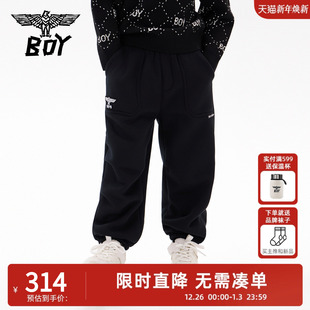 加绒 儿童休闲运动裤 BOY童装 卫裤 中大童男女童 2025冬新款