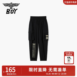 烫金工艺运动休闲轻薄舒适男女童童长裤 时尚 K34539 夏季 BOY童装