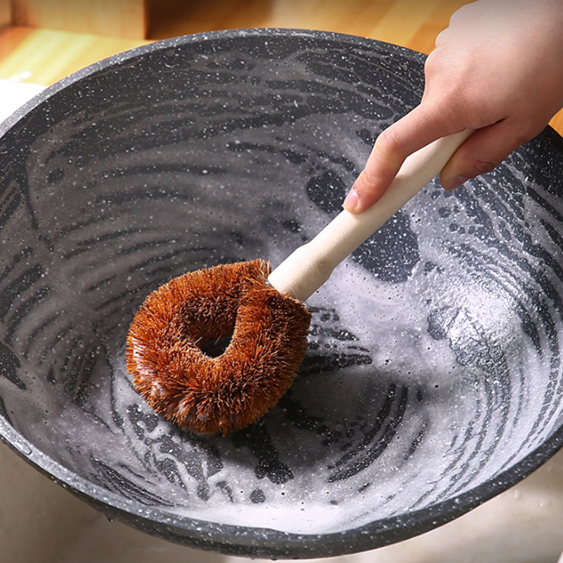 椰棕锅刷厨房家用长柄清洁不粘油洗锅刷子刷锅碗神器洗碗刷洗锅刷