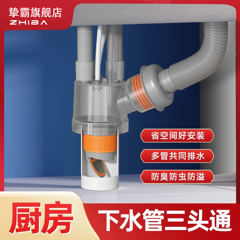 密封防臭多管排水