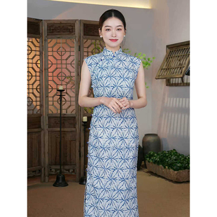 良辰媄锦【净染】2025春夏新款素雅日常可穿古法新中式改良旗袍