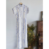 连衣裙 2025新款 古法旗袍新中式 连衣裙紫色文艺江南气质文艺夏季