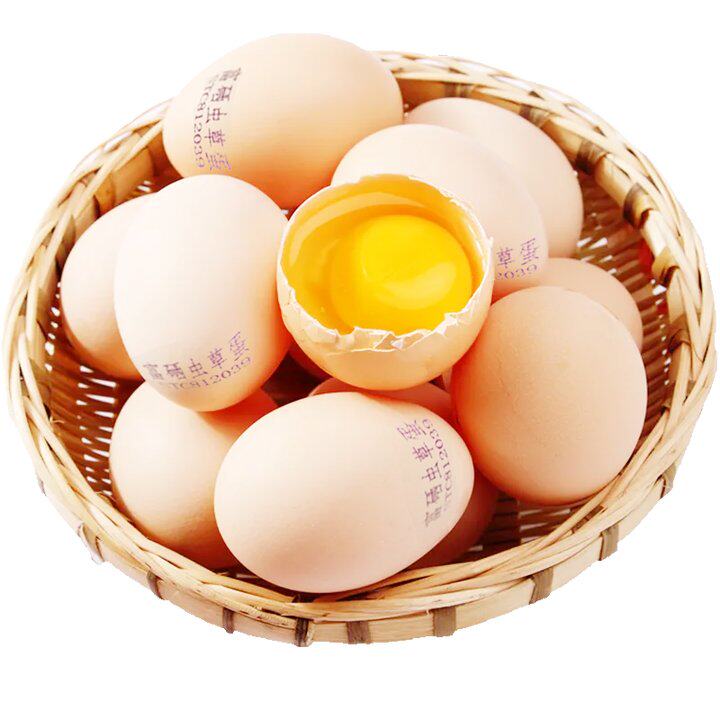 富硒虫草鸡蛋60枚营养农产品鲜鸡蛋