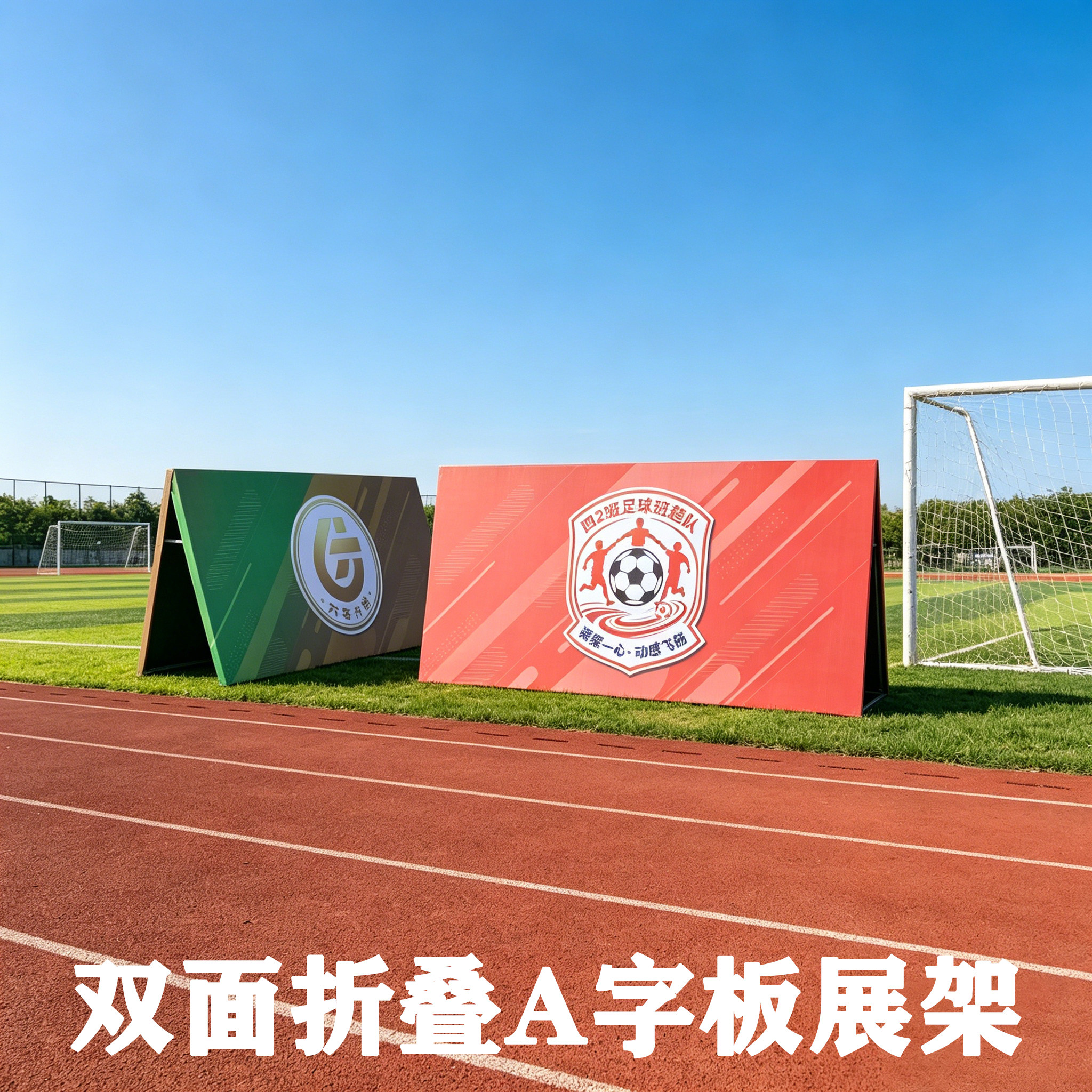 a字牌广告牌架户外防风可折叠a板马拉松球场围挡双面展示架a字架