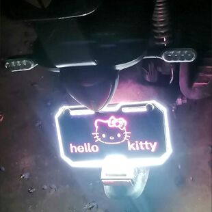 适用于九号电车装饰小配件发光车牌小牛九号电摩发光尾牌改装个性