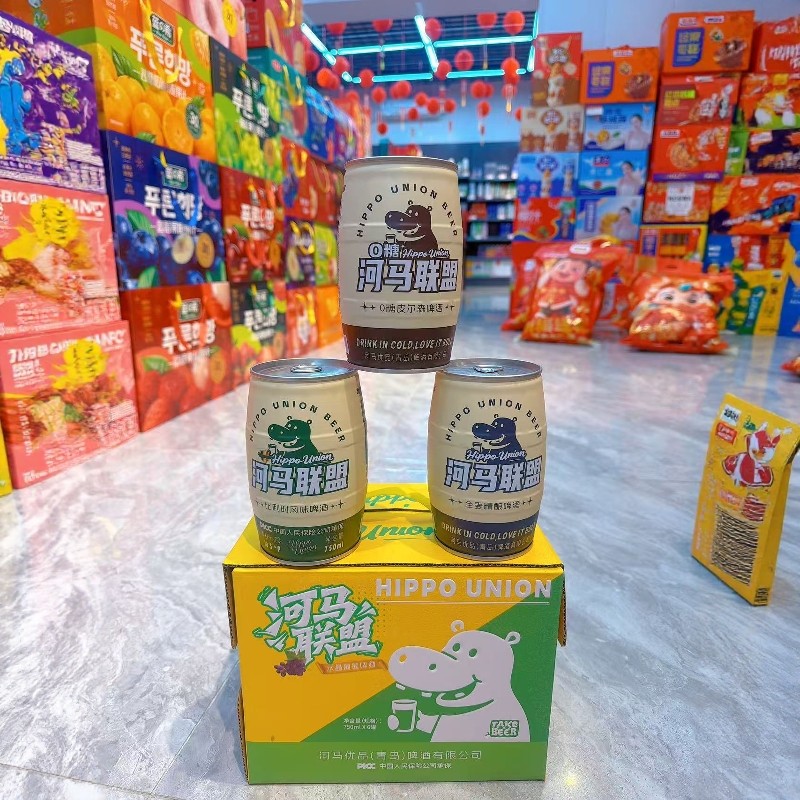 河马联盟全麦精酿啤酒750ml罐装