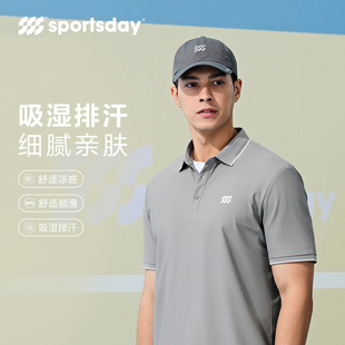 2024新款 sportsday短袖 男夏季 上衣 polo衫 纯色男士