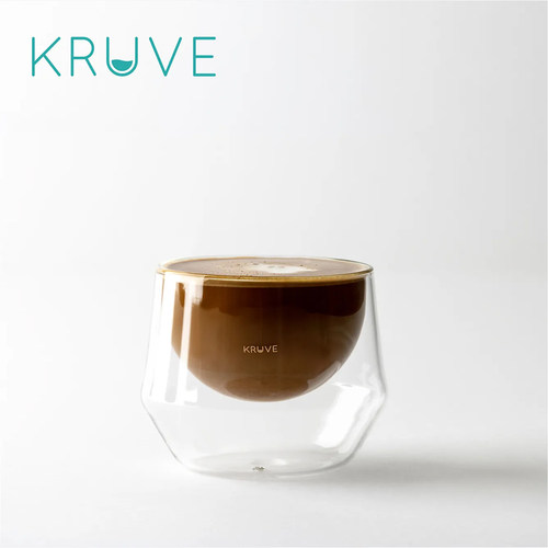 kruve拿铁咖啡杯双层玻璃杯隔热