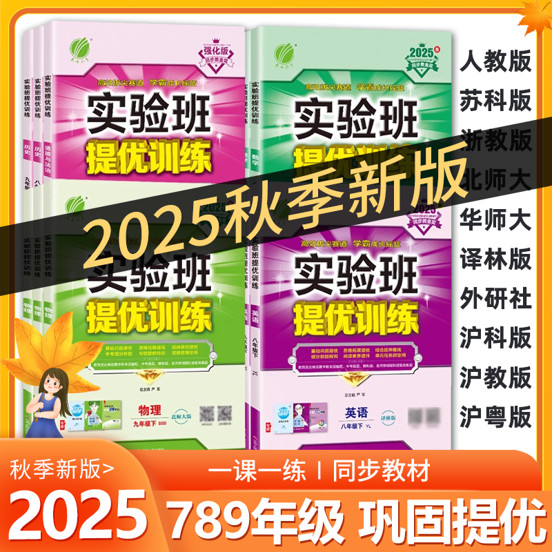 2025秋实验班提优训练同步练习
