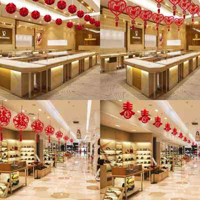 2023新年商场吊顶装饰吊饰幼儿园走廊店铺棚顶天花板春节创意挂饰