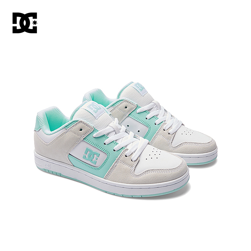 DCSHOES MANTECA低帮休闲板鞋立体logo绒面缓震耐磨女鞋DC滑板鞋-封面