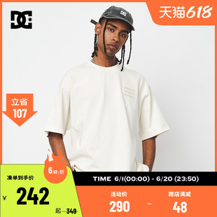 简约印花上衣运动纯棉男女同款 重磅短袖 官方正品 DCSHOES T恤