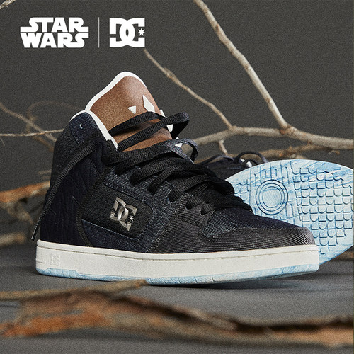 滑板鞋耐磨橡胶系带高帮