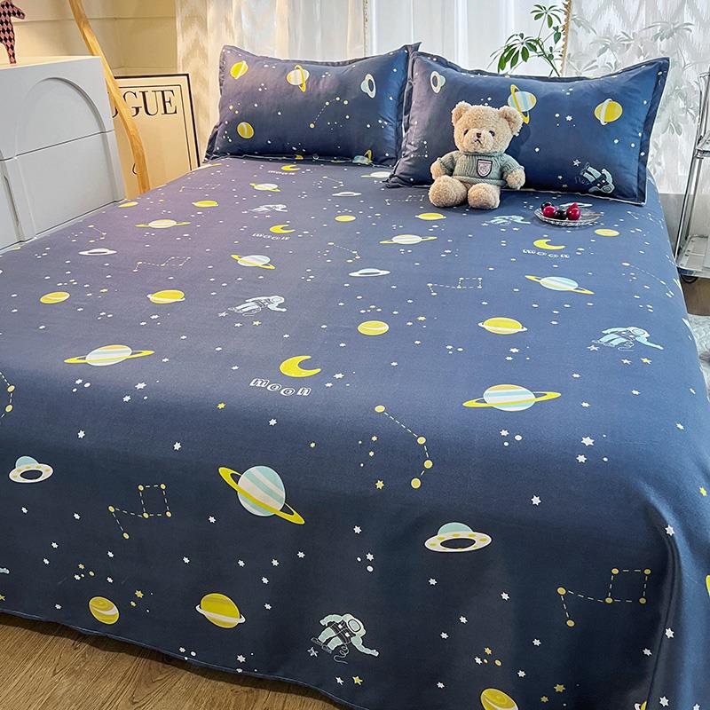 活性印花床单斜纹加厚床单被套磨毛床品用品双人单人学生宿舍