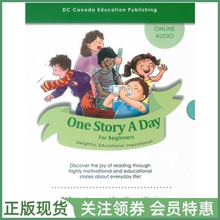 加拿大DC出版儿童英文绘本 One Story a Day for Beginners 幼儿版带音频 一天一个小故事 onestoryaday 原版英语故事书