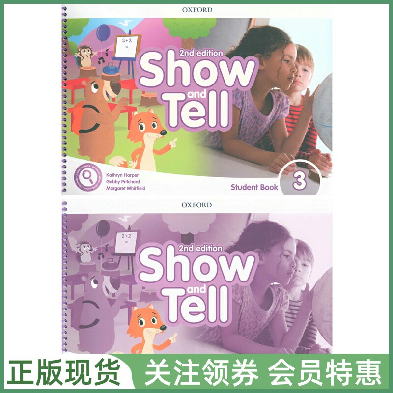 牛津幼儿英语教材 Show and Tell 2nd Edition 3 Student and Activity Book with APP 三级学生用书练习册带APP 二版