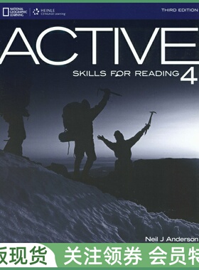 国家地理 积极英语阅读教程 Active Skills for Reading 4 Instructor's Guide 四级教师用书 专项技能教材 cengage Explorer NGL