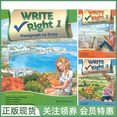 NE出版少儿英语写作教材 Write Right Paragraph to Essay 123 Student Book and Workbook高级学生用书练习册全三册 带音频赠资源