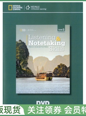 国家地理学习听力与速记技能训练教材 Listening & Notetaking Skills Level 3 DVD 三级视频光盘 ngl
