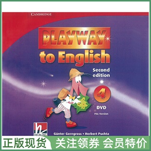 English cambridge PE二版 DVD Playway PAL Edition Second 四级视频光盘 剑桥幼儿英语教材 Level version