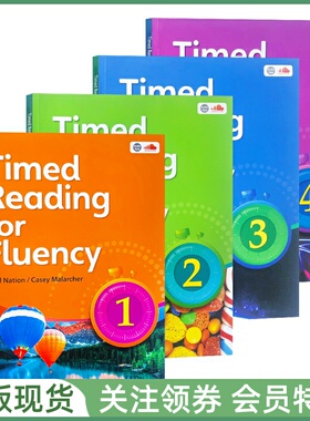 Seed Learning计时阅读训练教材 Timed Reading for Fluency Level 1234 Student Book with audio and Answer Keys全套带音频答案